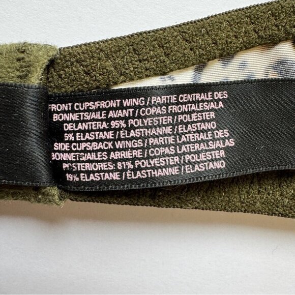 Victoria's Secret Bra Very Sexy Push Up Leopard Animal Print Black Hot Pink 32C - Picture 9 of 10